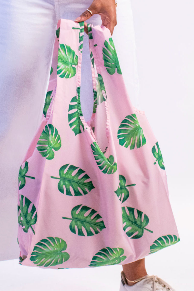 Kind Bag Palms Medium Reusable Bag Front View