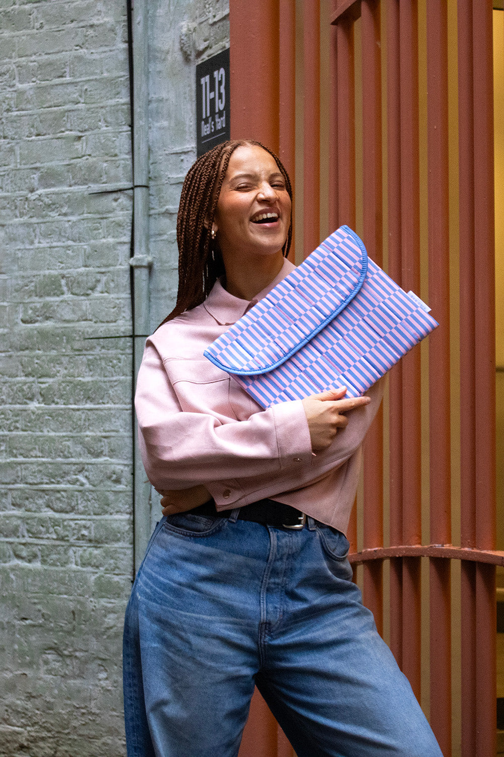 Blocks Blue and Pink | 13 Inch Laptop Sleeve