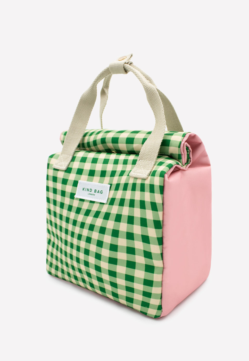 Lunch Bag | Distorted Gingham Green