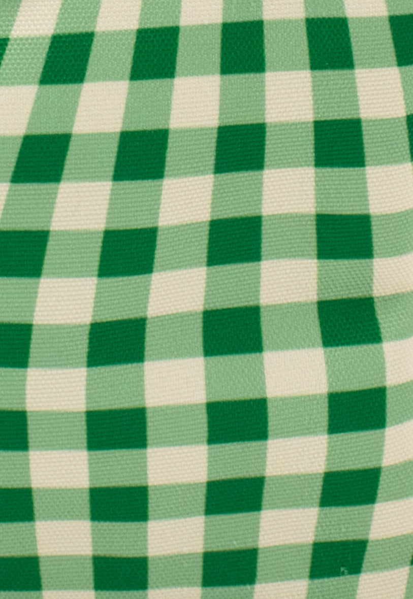 Lunch Bag | Distorted Gingham Green