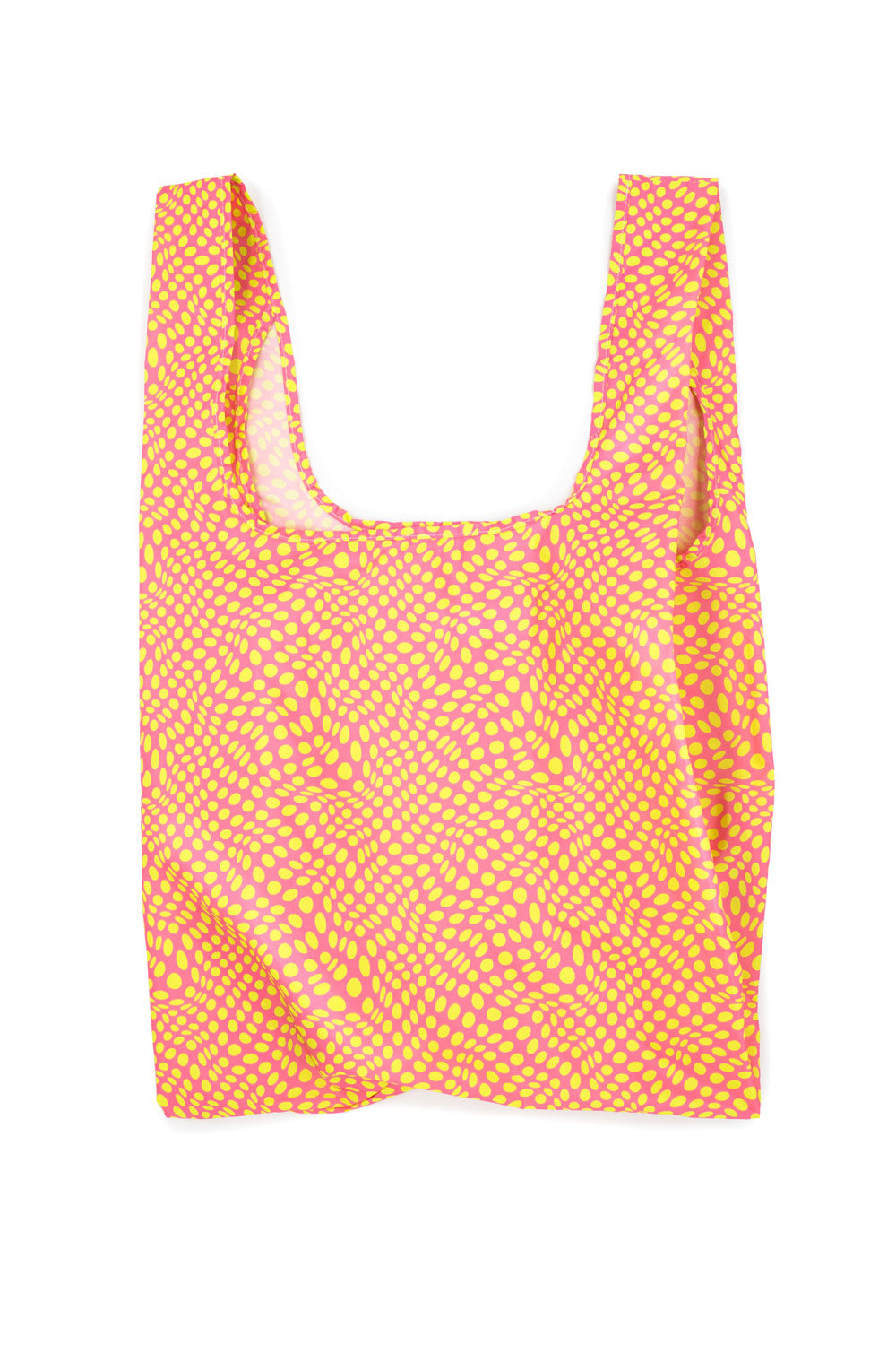 Reusable Medium Twisted Polka Pink & Yellow