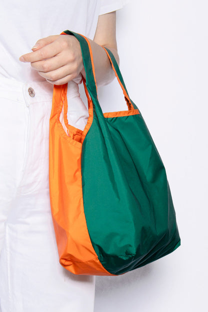 Bicolour Orange & Green | Mini Reusable Bag