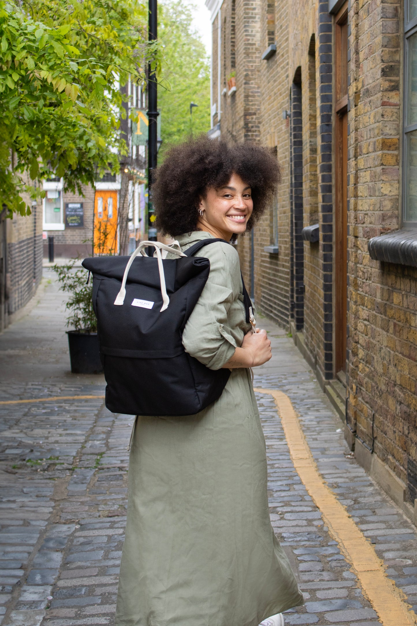 Pebble Black | “Hackney” Backpack | Large