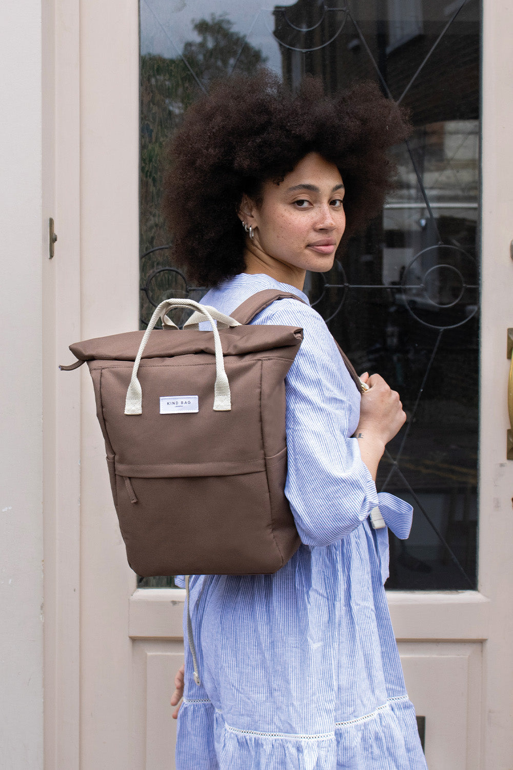 Cocoa Brown | “Hackney” Backpack | Medium