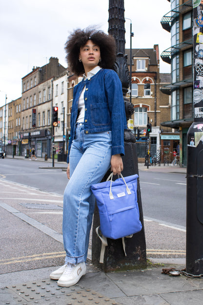 Dusty Blue | “Hackney” 2.0 Backpack | Medium