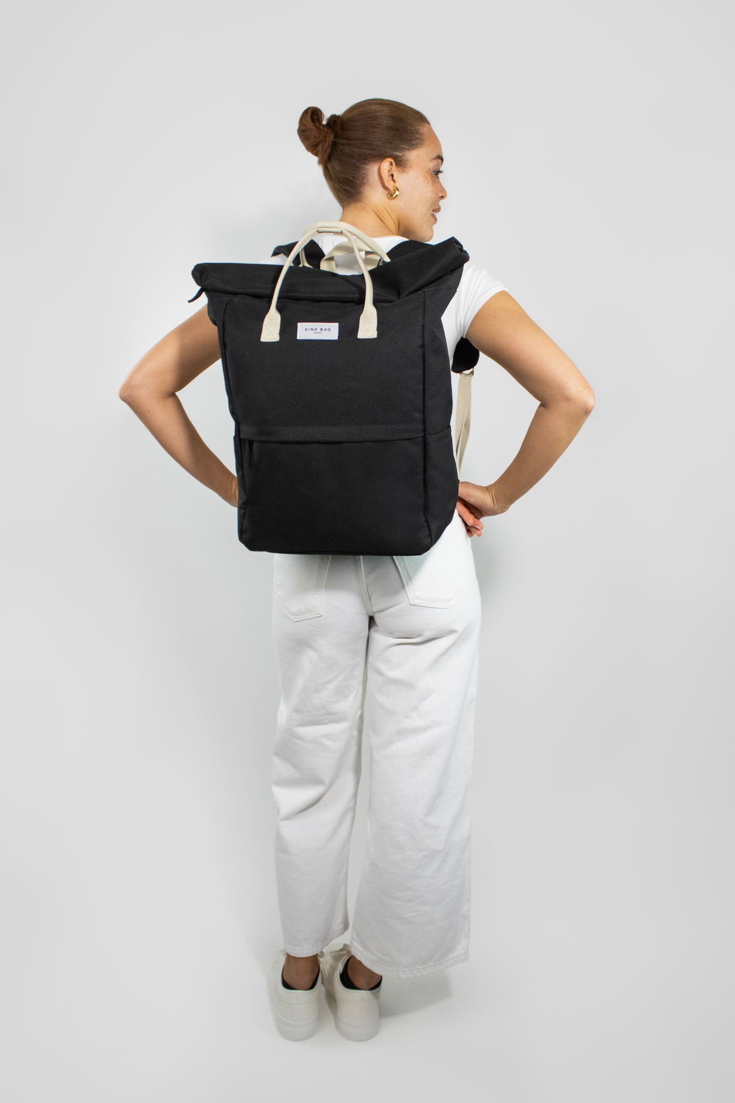 Pebble Black | “Hackney” Backpack | Large