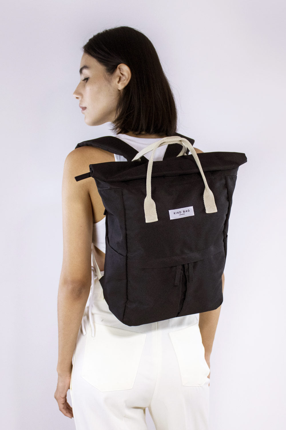 Pebble Black | “Hackney” 2.0 Backpack | Medium