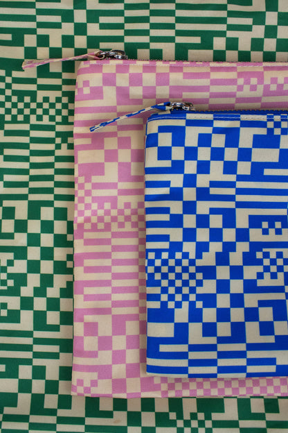 Pouches | Trippy Check | Set of 3