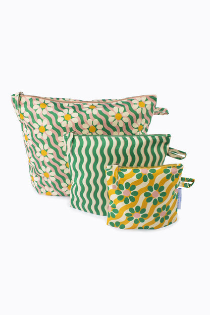 Pouches | Wavy Daisy | Set of 3