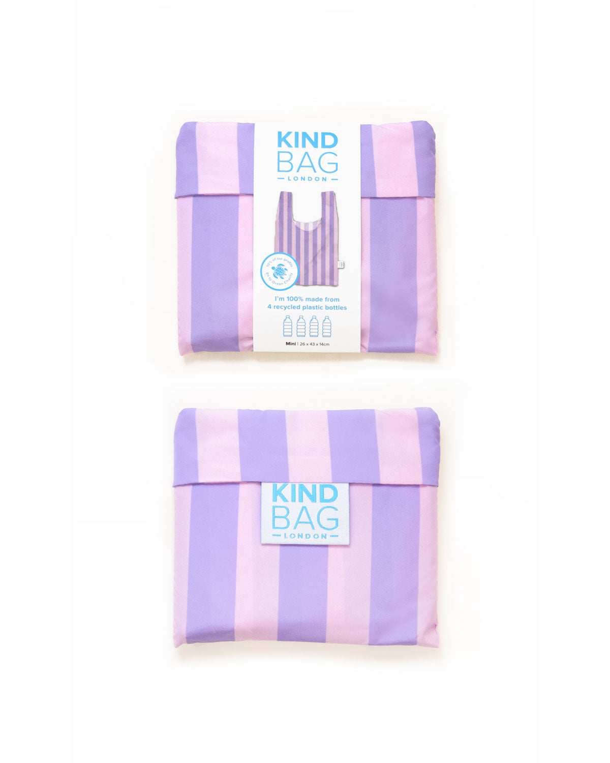 Purple Stripes | Mini Reusable Bag