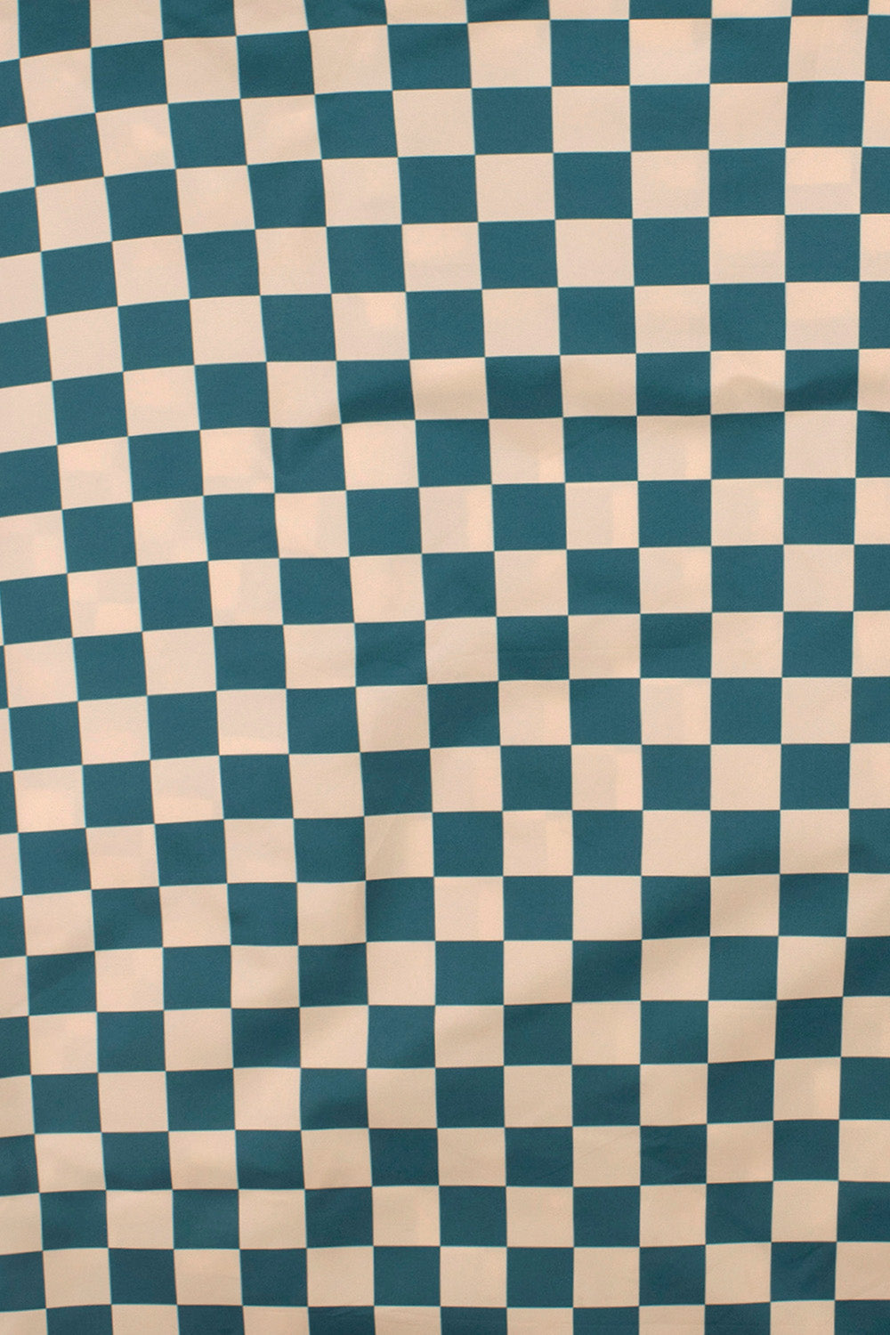 Checkerboard Teal & Beige | Extra Large Reusable Bag