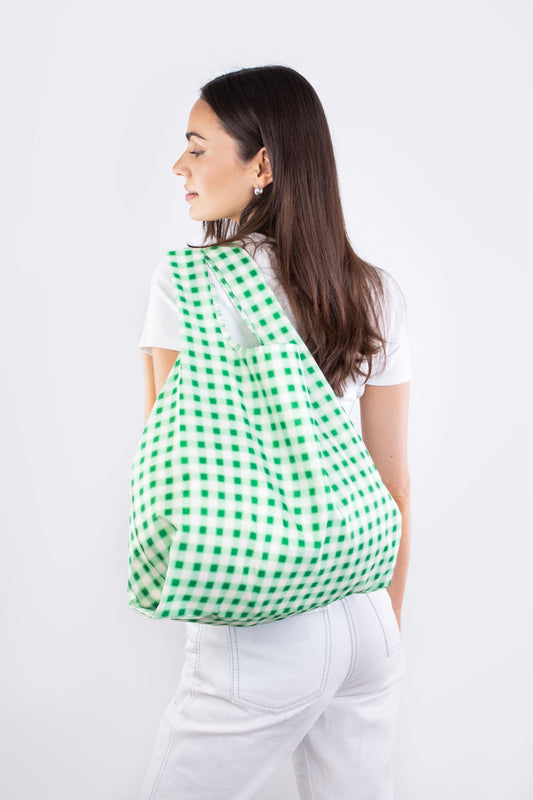 Blurred Plaid Green | Medium