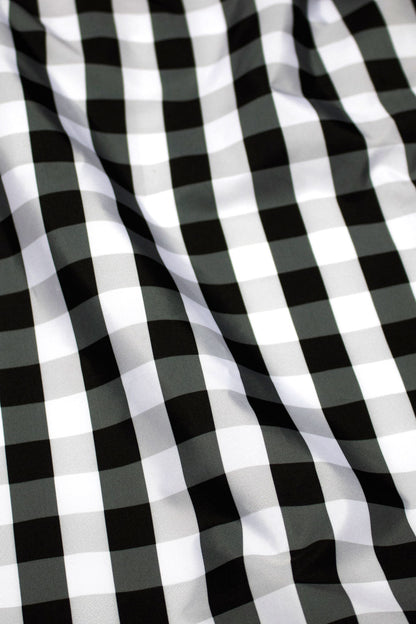 Kind Bag Gingham Black White Reusable Bag Swatch