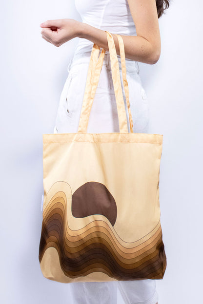 Caramel Waves | Recycled Tote