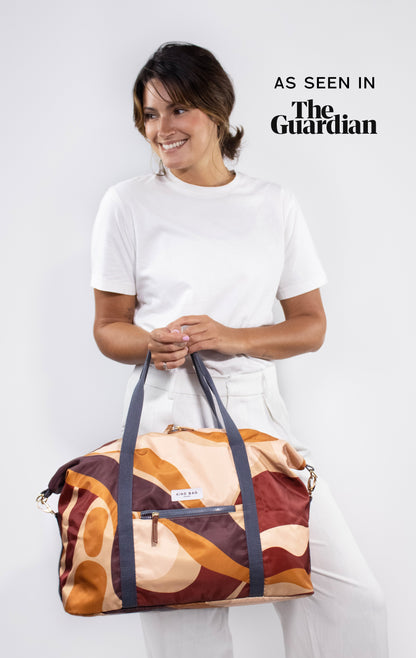 Weekender Bag | Abstract Caramel