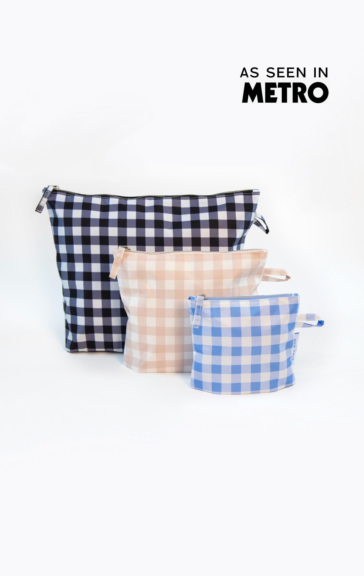 Pouches | Gingham | Set of 3